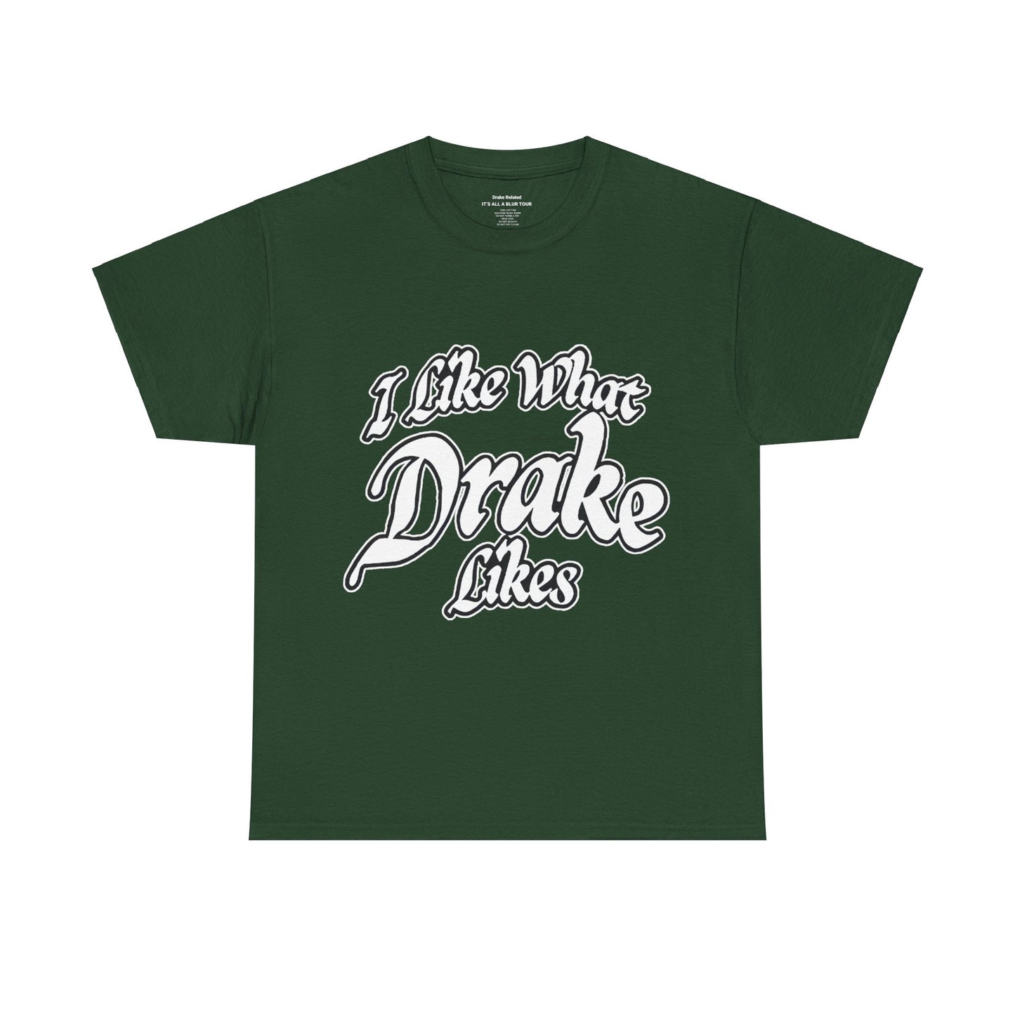 Drake Merch - Drake It's All A Blur I Like What Drake Likes Golf Green Tour Tee