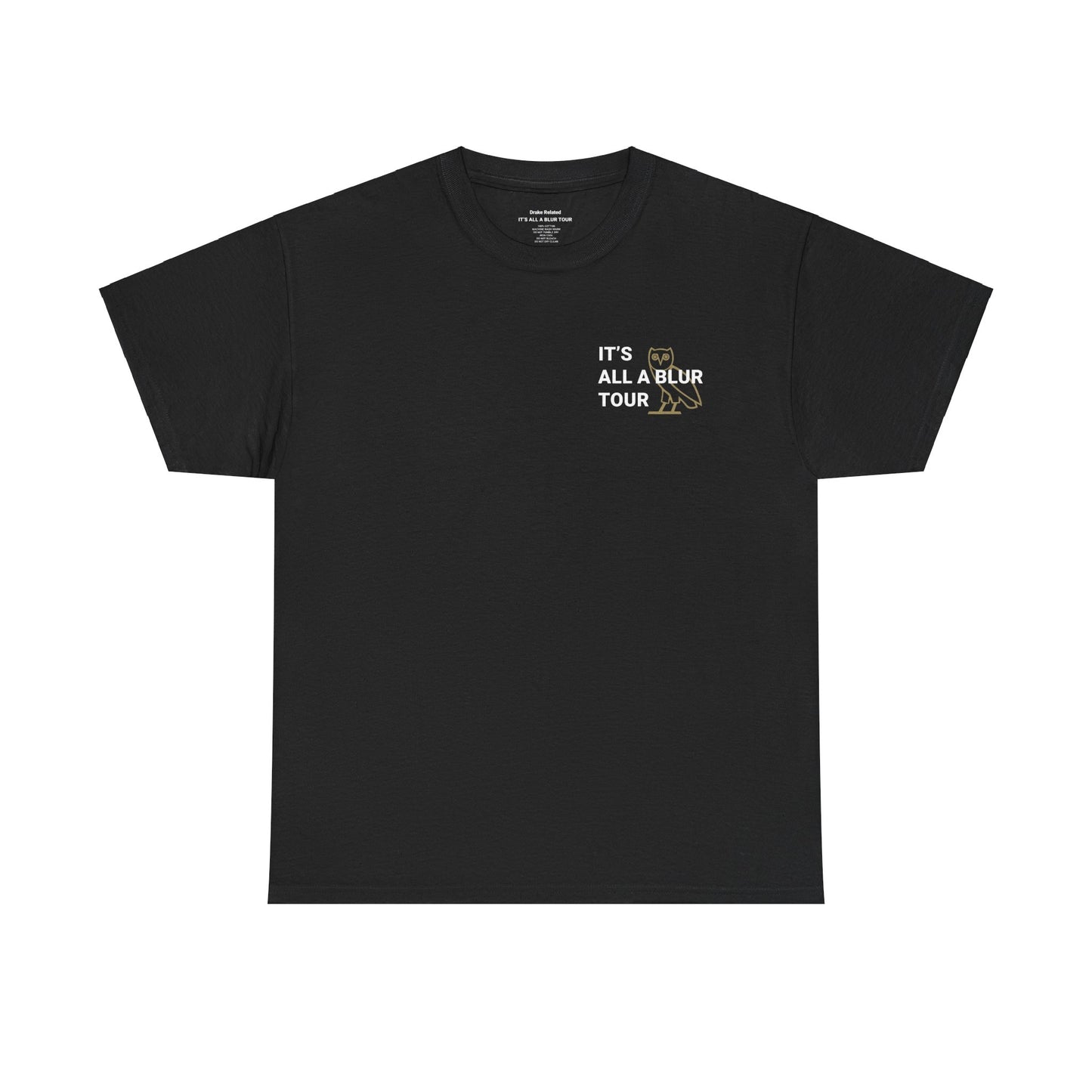 Drake Merch - Drake It's All A Blur OVO Security Black Tour Tee