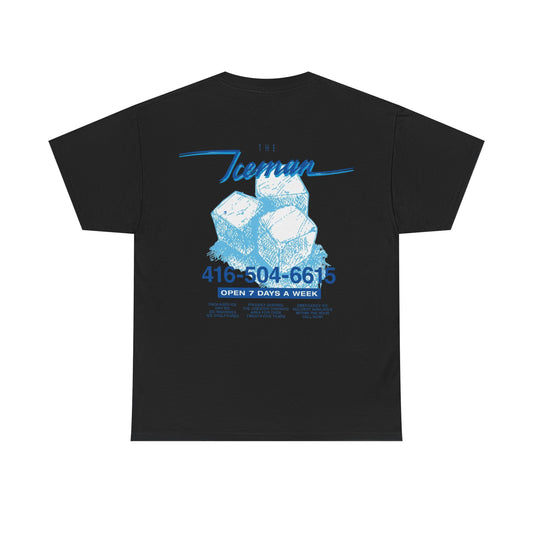 ICEMAN Blue Graphic Black Tee