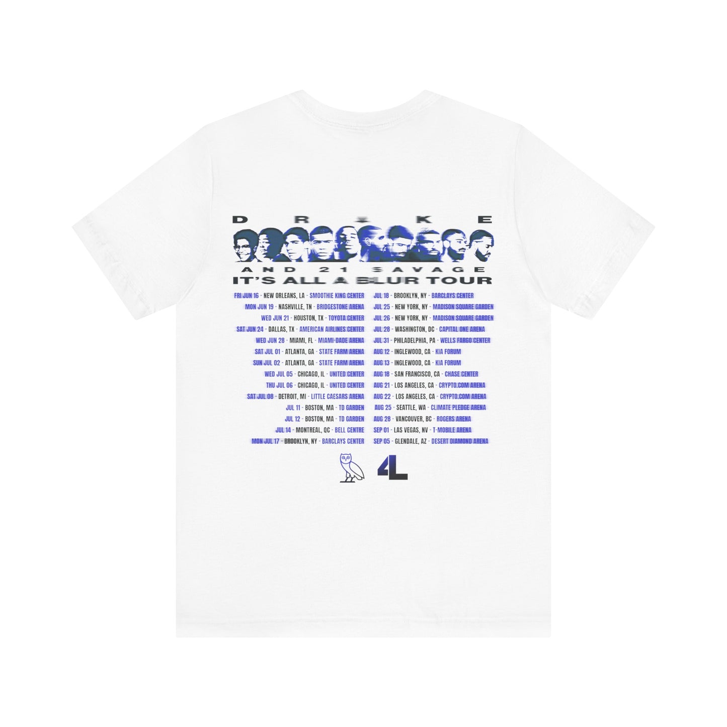 Drake Merch - Drake 21 Savage It's All A Blur Online Exclusive It's All A Blur Tour Tee